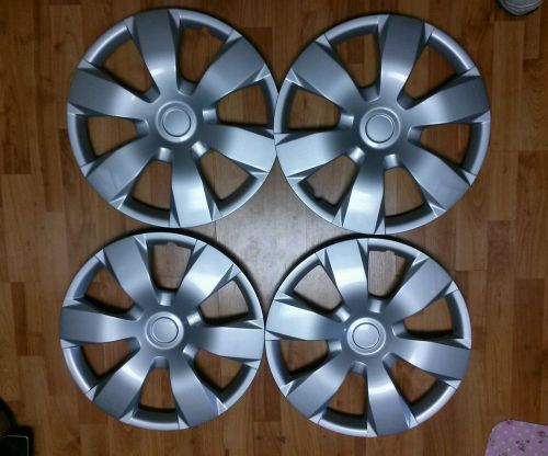 16&#034; abs wheel covers hub caps silver new set of 4 universal fit