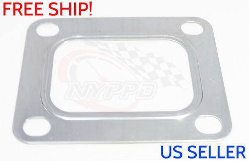 Nyppd turbo inlet t4i 4 oval bolt manifold gasket for garrett gt stainless steel