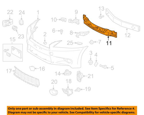 Lexus toyota oem 2015 gs450h bumper-bumper foam impact absorber 5261130550