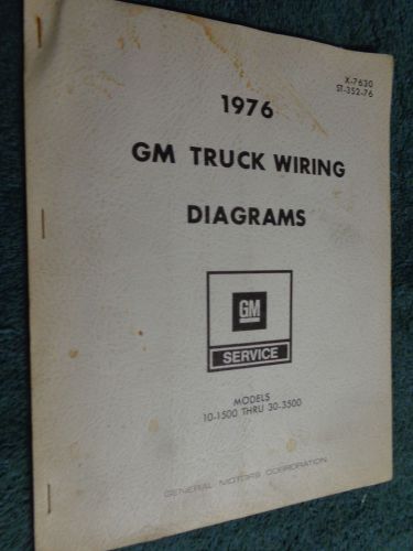 1976 chevrolet / gmc pickup truck van suburban blazer wiring diagram shop manual