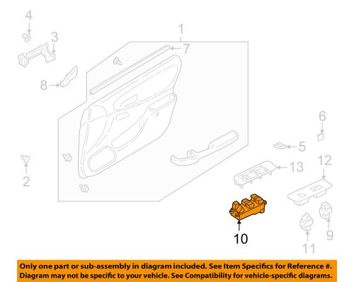 Subaru oem 98-01 impreza door-window switch 83081fa180