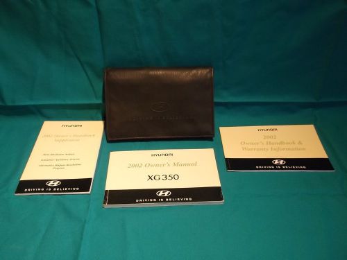 2002 hyundai xg350 xg 350 owners manual set with case free shipping