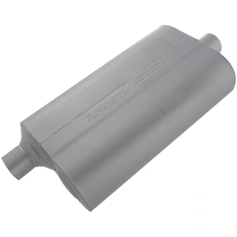 Flowmaster super 50 muffler - 2.25 offset in / 2.25 center out - mild sound