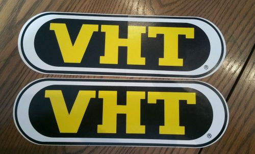2 pcs vht drag racing decals nhra contingency stickers approx size 9.5&#034; x 2.75&#034;