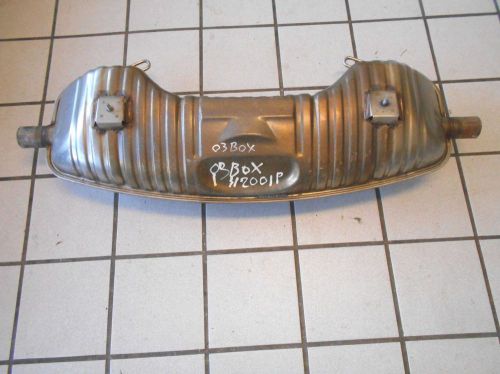 Porsche 986 boxster  s muffler 2.7 l 3.2 l minus dual tip gillet 99611114111