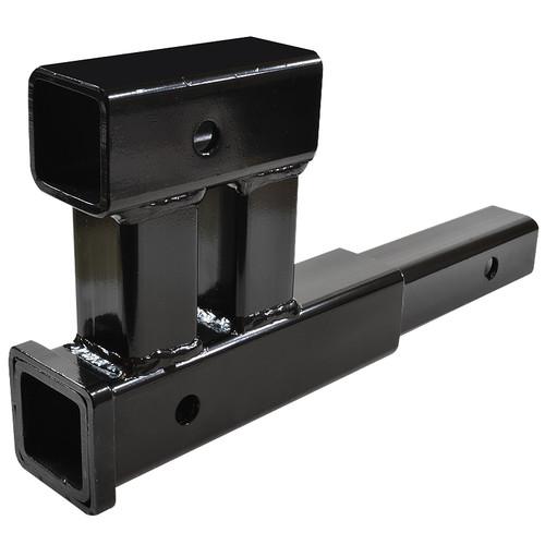 Dual 2" hitch receiver extender extension 4000lb rise drop towing trailers rv