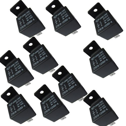 10 x heavy duty car vehicle truck 12v 12 volt dc 80a amp spst relay 4pin