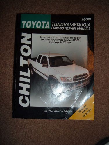 Chilton toyota tundra sequoia 2000-2006 repair manual 68609