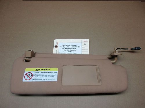 04 cayenne s awd porsche 955 r beige front sun visor mirror lights 71,063