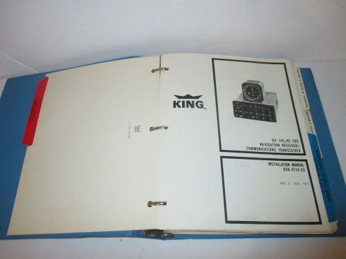 King kx 145 transceiver nav comm maintenance overhaul manual avionics aircraft