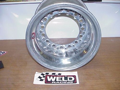 Weld xl aluminum wide 5 wheel 12&#034; wide 6&#034; offset imca late model w34 duralite