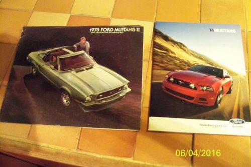 Ford mustang sales brochures 1978 to 2014