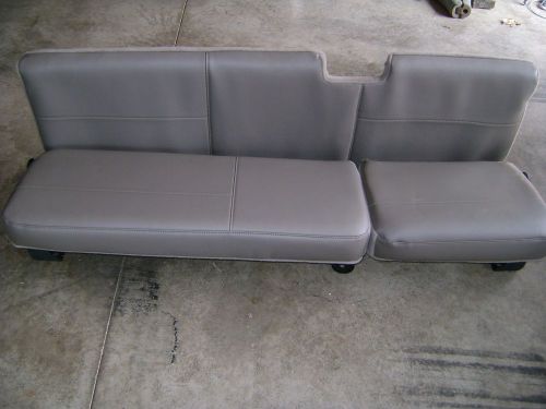 2008-2015 ford f250 f350 extended cab rear seat grayish/tan vinyl