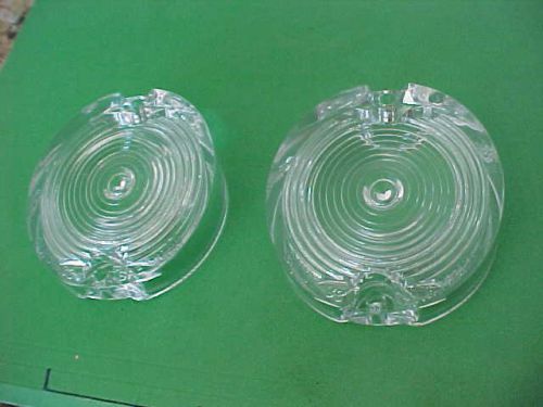 1965 olds cutlass/f-85/442 front park lamp light lenses(2)