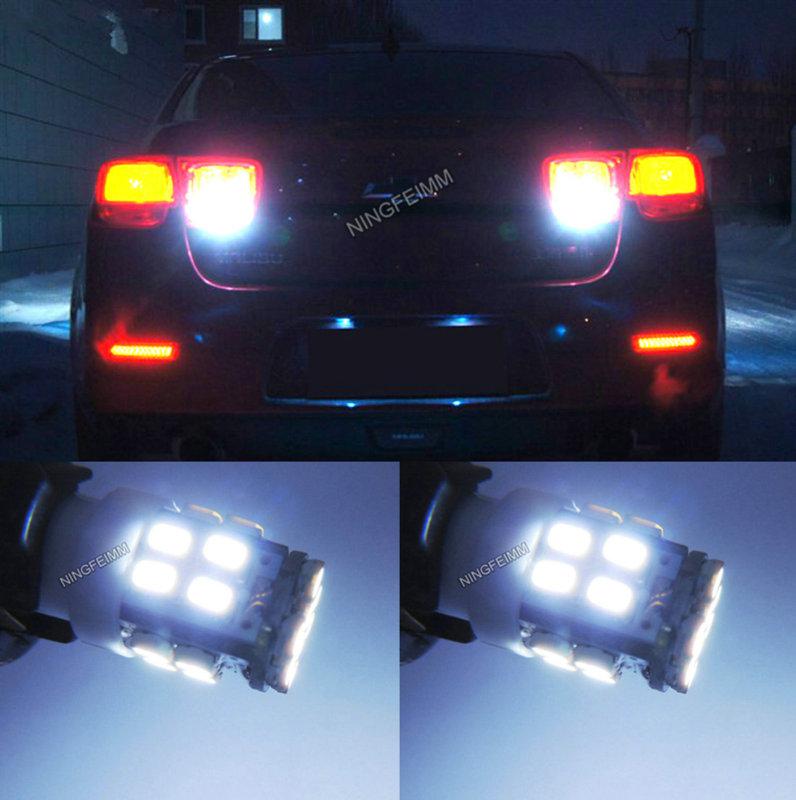 2x white t10 24-smd led for car reverse back up light lamp bulb 194 168 921 2825