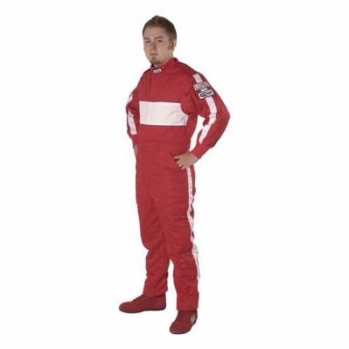 G-force child&#039;s large red gf505 racing suit-one piece multi layer 4380clgrd