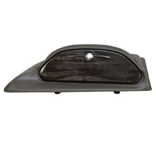 Skiers choice 103345 charcoal / woodgrain boat glove compartment hatch shroud