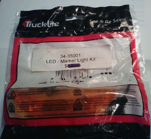 Truck-lite 35001y3 marker light kit clearance lamp yellow rectangle 12v led