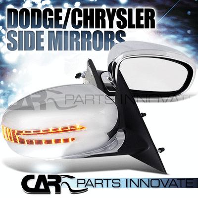 05-08 magnum 05-10 300 chrome power side mirror+led signal puddle light