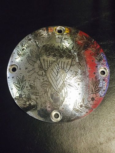 Harley sportster 1994-2003 hand engraved derby cover one of a kind