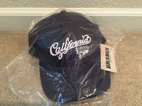 Brand new genuine brabus california edition blue baseball cap with white logo