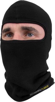 Schampa adult black fleece balaclava