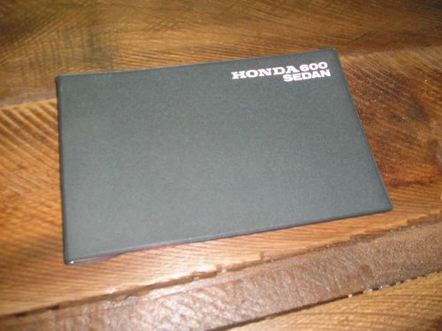 1970 genuine factory honda 600 sedan owners manual /warranty honda n600 z coupe