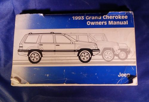 1993 jeep grand cherokee owner&#039;s manual (original)