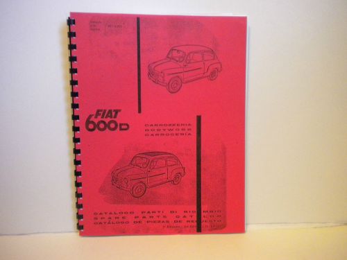 Fiat 600d body parts manual