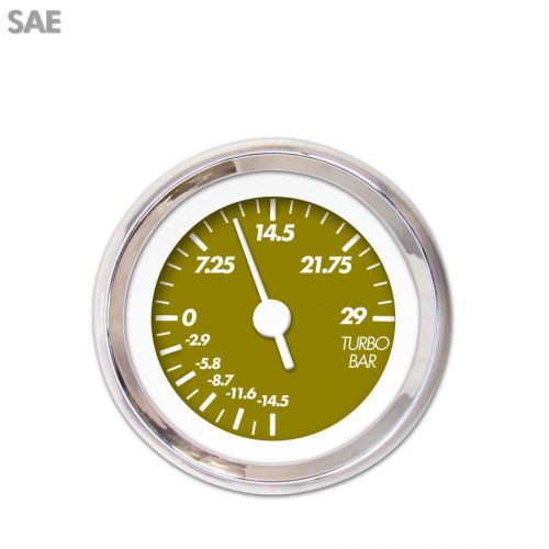 Aurora instruments gar136zexmabad turbo gauge sae marker green