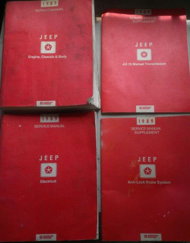 89 jeep service manual cherokee comanche wrangler wagoneer engine electrical