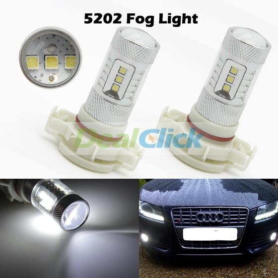 Us shipping 2x 5202 ps24wff samsung 2323 smd high power white led bulb fog light