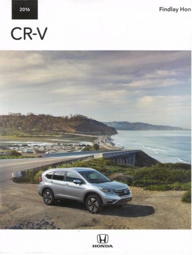 2016 honda cr-v crv 20-page original car sales brochure catalog