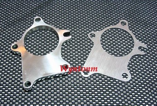 T3 (5 bolts) t3/t4 turbo downpipe flange stainless steel 2.5&#034; discharge + gasket