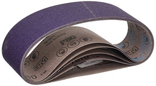 3m 81401 3-inch by 21-inch purple regalite resin bond 80 grit cloth sanding