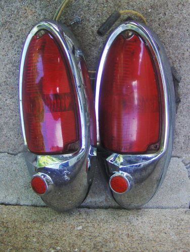 Vintage 1951 nash tail light assembly lens parts lot rh lh original 3131280 oem