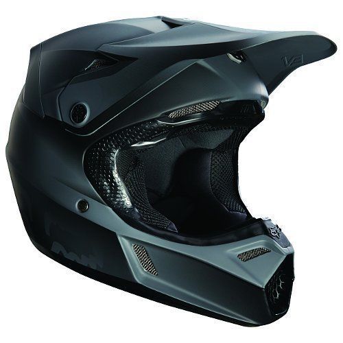 Fox v3 youth helmet matte black size large