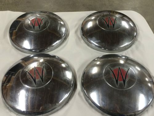 1948-50 willys jeepster four nice original hub caps