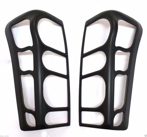 Matte black back tail light lamp cover for isuzu d-max dmax truck 2012-16 truck