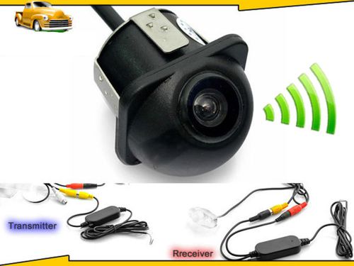 Wireless 12v cmos waterproof nightvision parking auto ir rearview camera kit