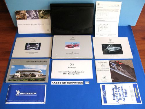 2000 mercedes r129 sl 500 600 sl500 sl600 owners operators manuals case set h120