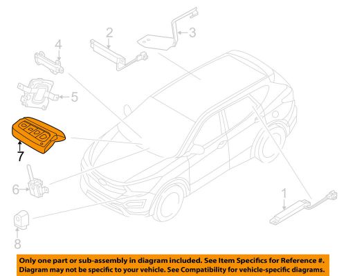 Hyundai oem 14-15 santa fe keyless entry-transmitter 954304z101