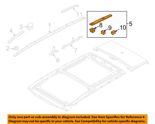 Kia oem roof rack rail luggage carrier-roof-rear extension right 87240c5500