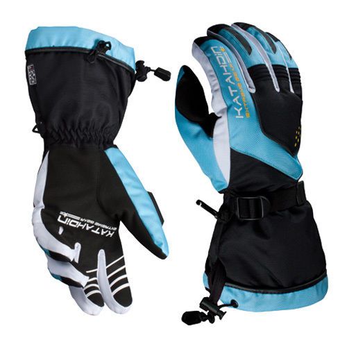 Katahdin holeshot blue waterproof cold weather snow sports snowmobile glove
