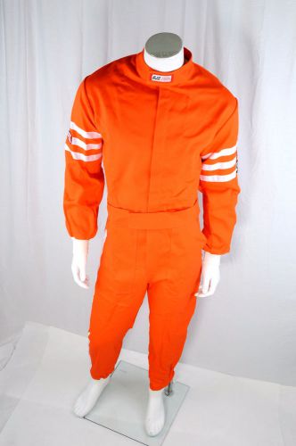 Rjs racing sfi 3-2a/1 new classic 1 pc suit large fire suit orange 200040505