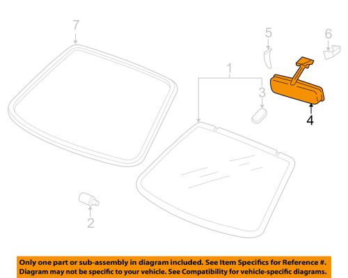 Suzuki oem 04-06 verona windshield-mirror 8470386z01