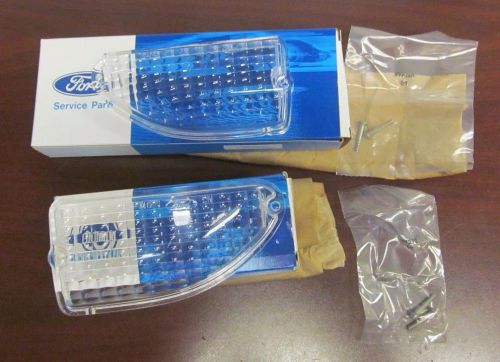 1969-70 nos mustang front turn signal/parking lamp lenses