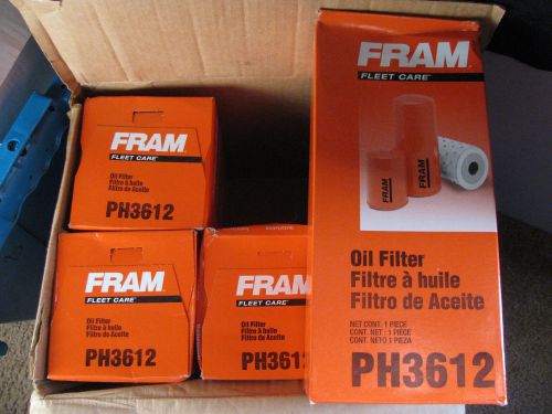 Lot of 4 new fram hd oil filters ph3612 nsn 2940-01-197-7106 lfp911