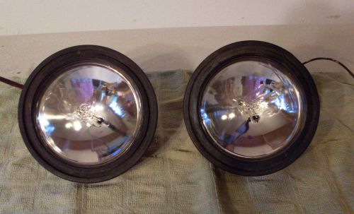 50s 60s 70s rat rod  fog lights tractor lights rubber mounted new bulbs  12v