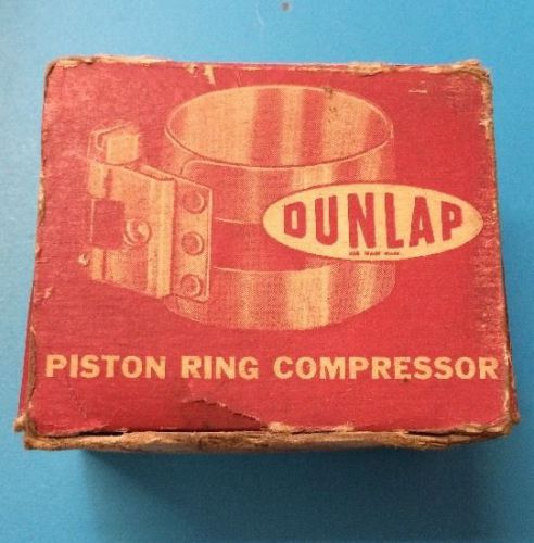 Vintage dunlap piston ring compressor in the box   2&amp;1/2 to 5 inches